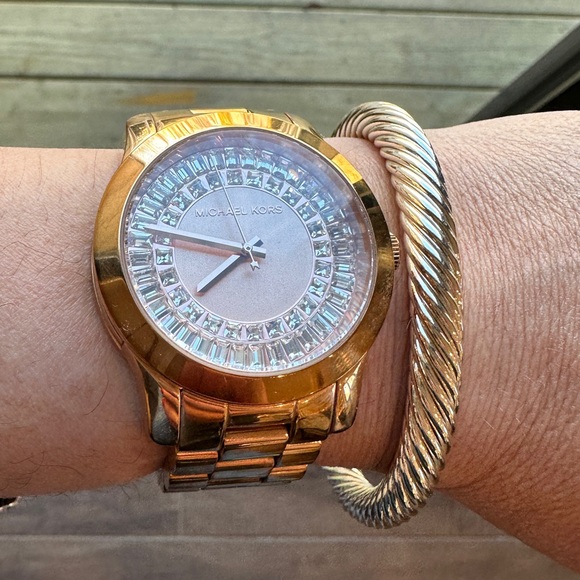 Michael Kors Rose Gold Crystal Watch - Picture 9 of 17